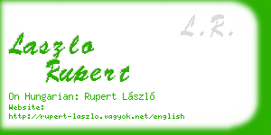 laszlo rupert business card